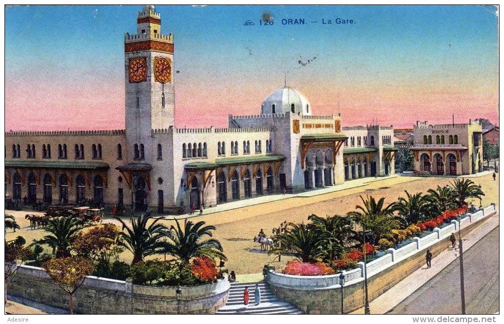 ALGERIEN - ORAN - LA GARE - 1929 - Sonstige & Ohne Zuordnung