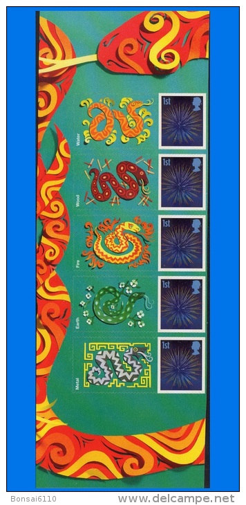 GB 2013-0018, Lunar New Year Of The Snake - Five Elements, MNH - Neufs