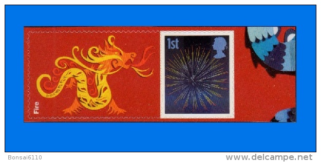 GB 2012-0003, Lunar New Year Of The Dragon, Single Stamp MNH - Neufs