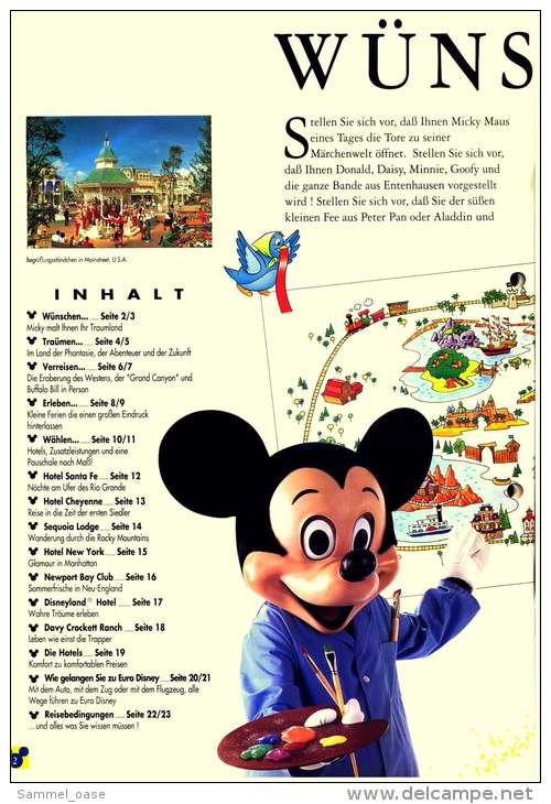 Neckermann Prospekt  -  Euro Disney Hollidays 1994  -  24 Seiten - Catalogues