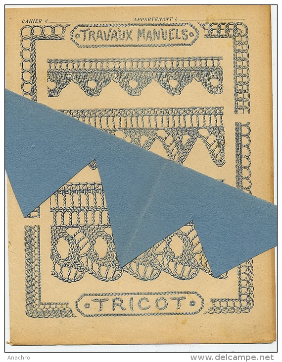 POINTS De TRICOT BRODERIE COUTURE 1900 Protège Cahier / GODCHAUX PARIS - Protège-cahiers