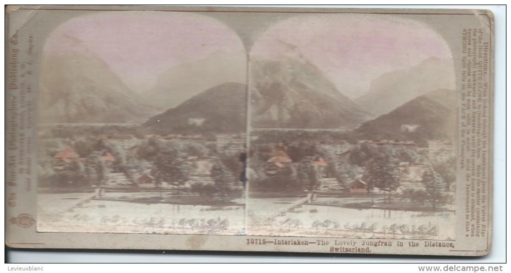 The Fine-Art Photographer's/ Interlaken Switzerland/ LONDRES//Vers 1900-1910  STE3 - Stereo-Photographie