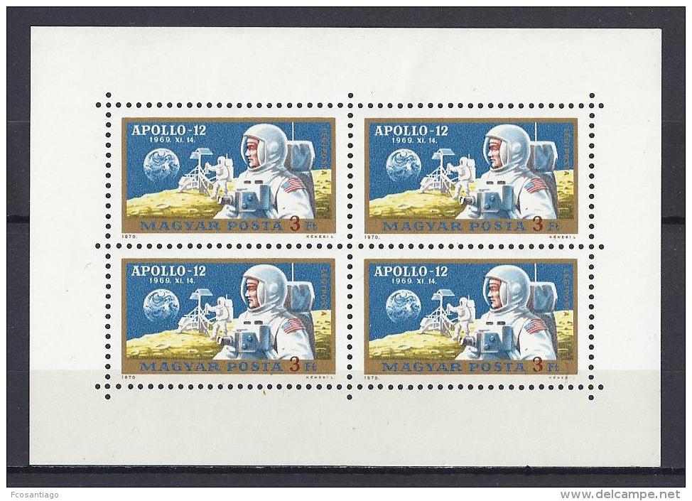 ESPACIO - HUNGRÍA 1970 - Yvert #A325 Minipliego - MNH ** - Europa