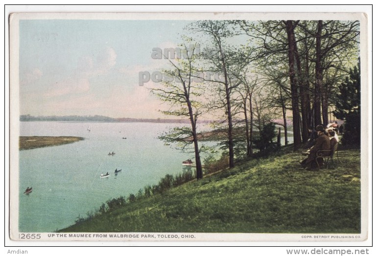 USA - TOLEDO OH ~WALBRIDGE PARK View Of The MAUMEE ~c1910-1920s Vintage Postcard~OHIO  [4245] - Toledo