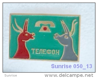 Cartoon Film Soviet: Telephone (fairy Tale) / Old Soviet Badge USSR _250_u3250 - Disney