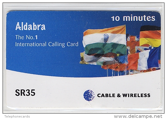 SEYCHELLES___International Calling Card (for Fixed Lines, No Mobile!!)___Aldabra SR35___difficult - Seychelles
