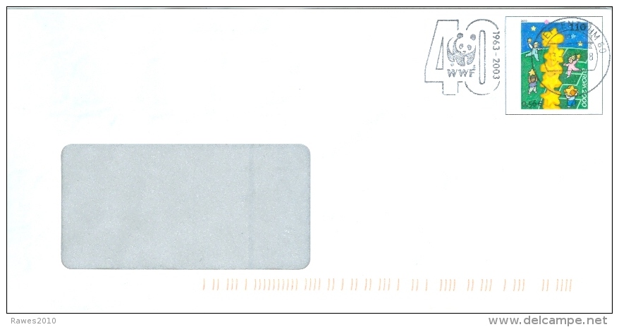 BRD BZ 60 MWST 2003 40 Jahre WWF Bär DP-Plusbrief Europa 200 - Storia Postale