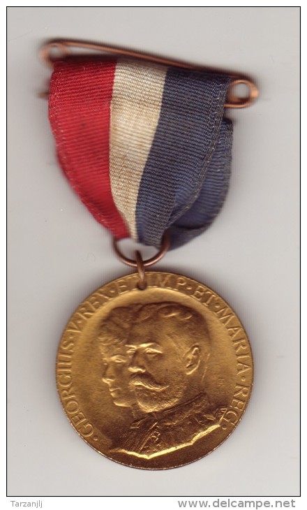 Médaille Commemorative Coronation George V & Mary 1911 Borough Of Leicester - Monarquía/ Nobleza