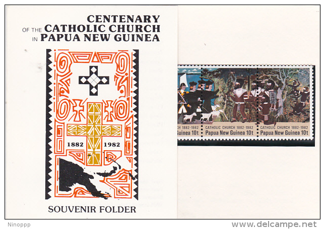 Papua New Guinea 1982 Centenary Catholic Church Pack PPNG 58 - Papouasie-Nouvelle-Guinée