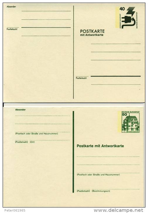 7 Briefkaarten (met Antwoordkaart) Duitsland / Postkarten (mit Antwortkarte) BRD - Cartes Postales - Neuves