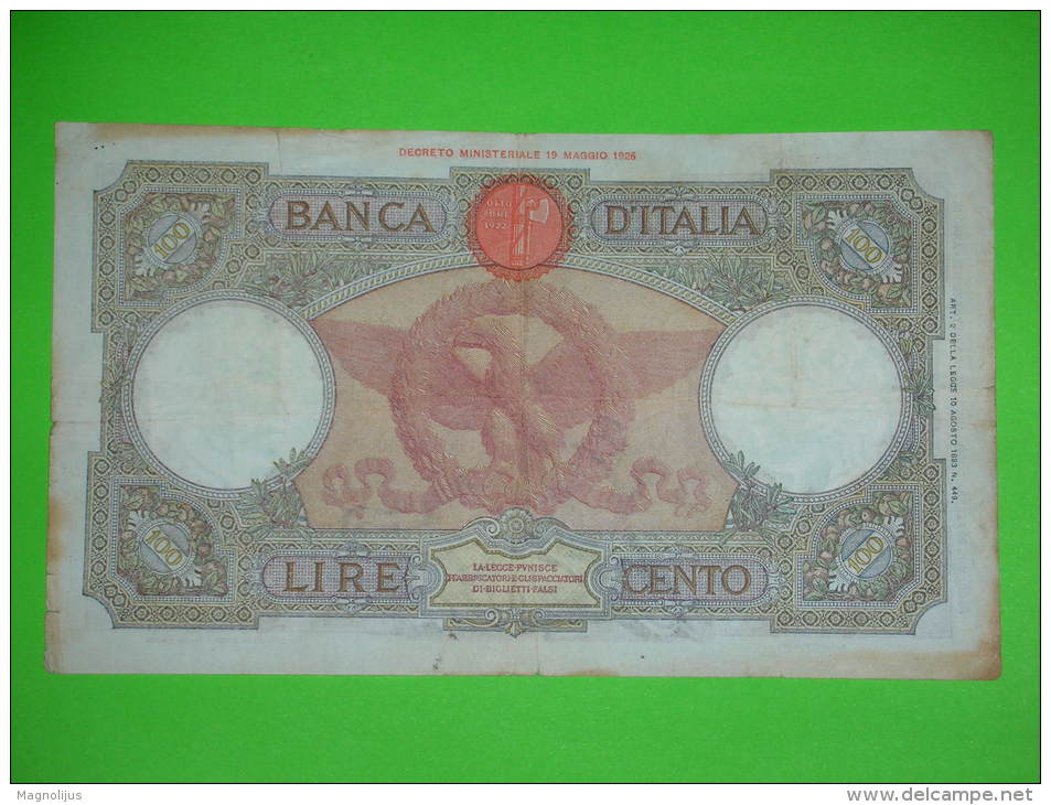 Banca Italia,100 Lira,cento Lire,banknote,paper Money,bill,vintage - 100 Lire