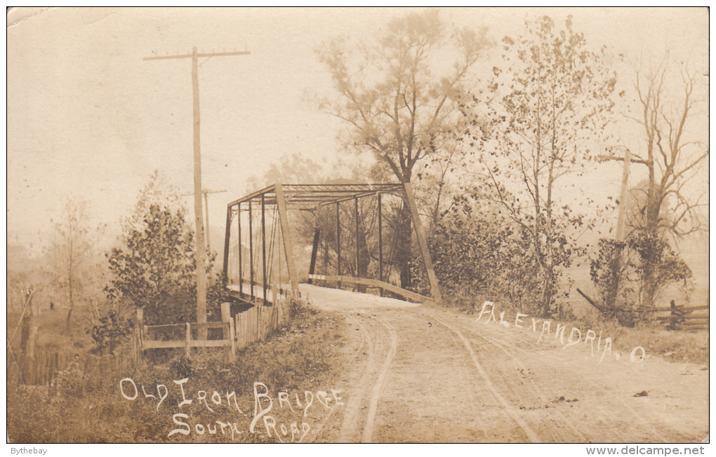 Real Photo - Old Iron Bridge, South Road, Alexandria - Other & Unclassified