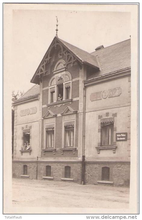 NAUNHOF Landkreis Leipzig Dekorations Maler Walter Möbius Belebt 18.8.1924 Gelaufen Private Fotokarte - Naunhof