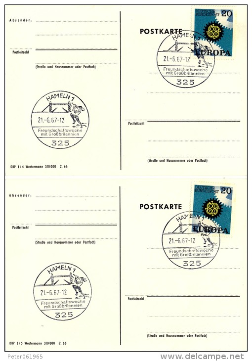 5 Briefkaarten / Postkarten BRD - Postbeambten - Postales Ilustrados - Nuevos