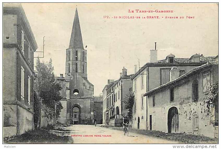 Tarn-et-garonne - Ref A 179 -saint-nicolas De La Grave - St-nicolas De La Grave -avenue Du Pont - - Saint Nicolas De La Grave