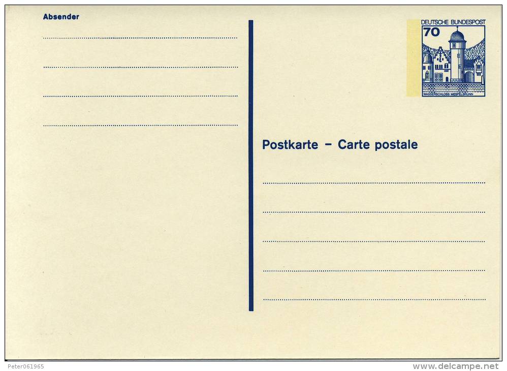 3 Briefkaarten (1 Met Antwoordk.) Duitsland / 3 Postkarten (1 Mit Antwortk.) BRD - Postkarten - Ungebraucht