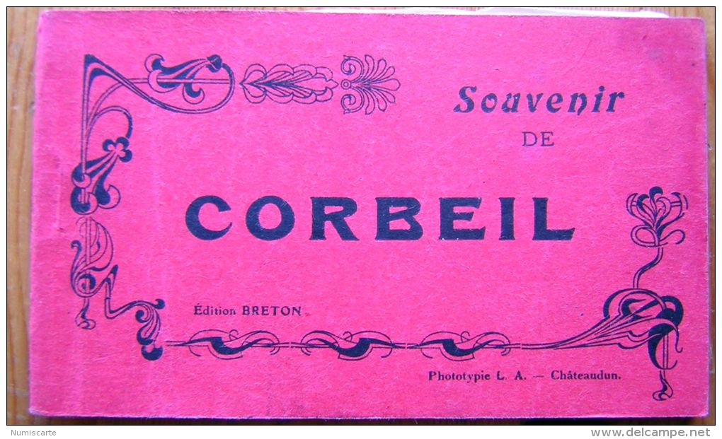 Carnet 10 Cpa CORBEIL 91 Gare, Poste, Halles, Moulins, Etc - Corbeil Essonnes