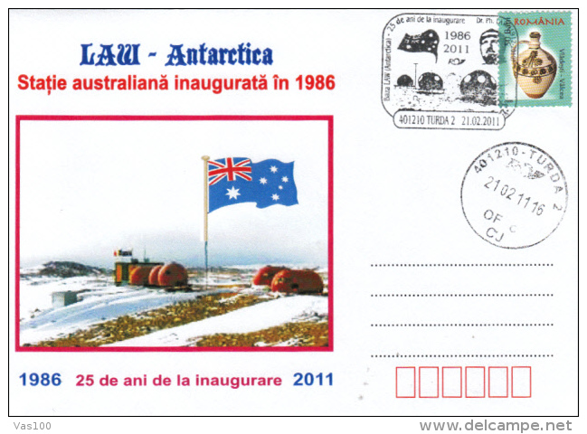 EXPLORERS, LAW ANTARCTIK BASE, SPECIAL COVER, 2011, ROMANIA - Onderzoeksstations