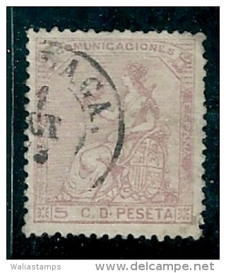 Spain 1873 Edifil 132 SG 208 Used - Oblitérés