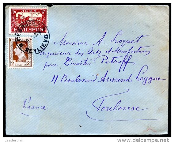 BULGARIA TO FRANCE SEVLIEVO Cancel On Cover 1949 VF - Lettres & Documents