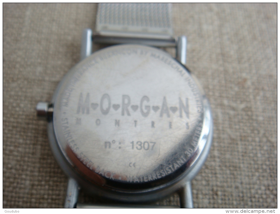 Montre Morgan 1999 Instant éternel N° 1307 à Quartz, Métal Argenté. Voir Photos. - Relojes Modernos