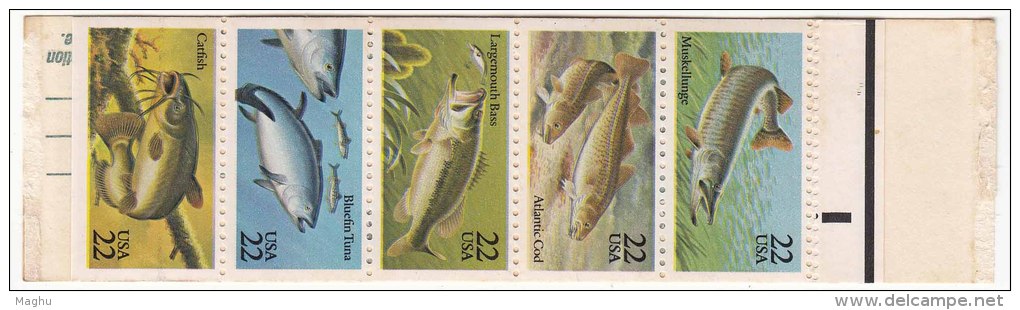 Booklet, United States, Fish, As Scan - 3. 1981-...