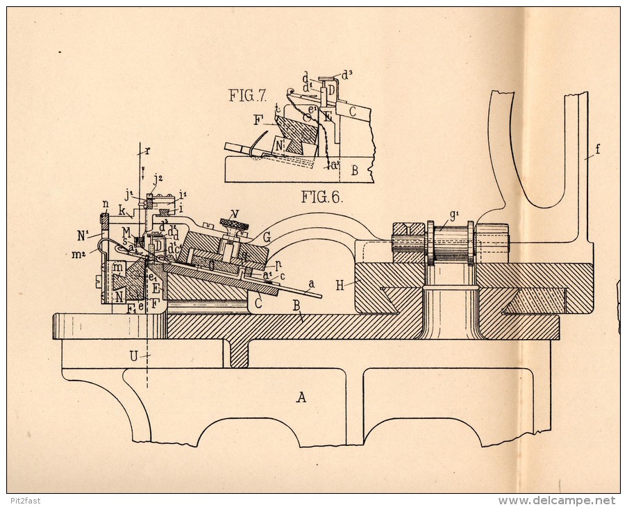 Original Patentschrift - Prinz Alexander Thurn - Taxis Und R. Graf Westphalen In Wien , 1884 , Masichine Zum Stricken !! - Machines