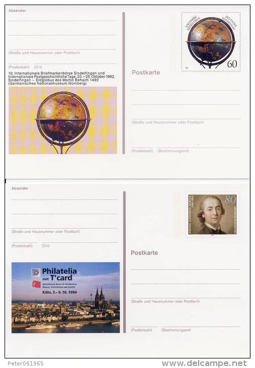 4 Briefkaarten Duitsland / Postkarten Deutschland (1989-1994) - Bildpostkarten - Ungebraucht