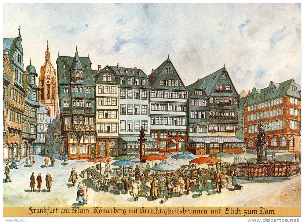 Briefkaart / Postkarte BRD - Alt Frankfurt - Postales Ilustrados - Nuevos