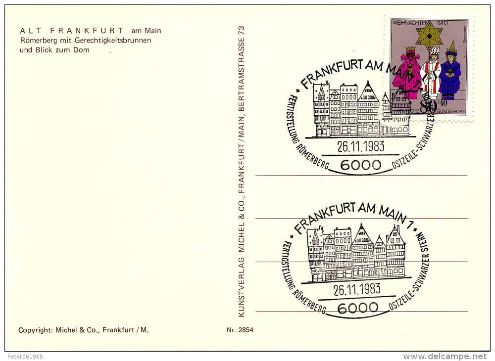 Briefkaart / Postkarte BRD - Alt Frankfurt - Postales Ilustrados - Nuevos