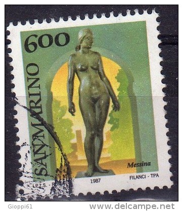 1987 San Marino - S. Marino U Museo All'aperto 600 L - Gebraucht