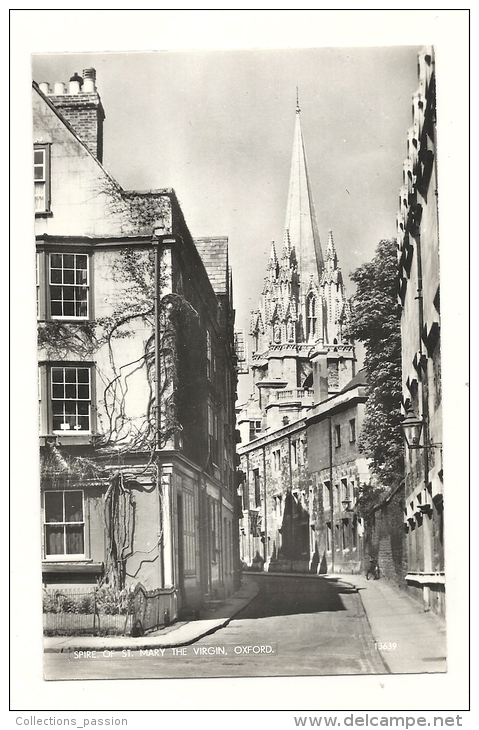 Cp, Angleterre, Oxford, Spire Of St-Mary The Virgin - Oxford