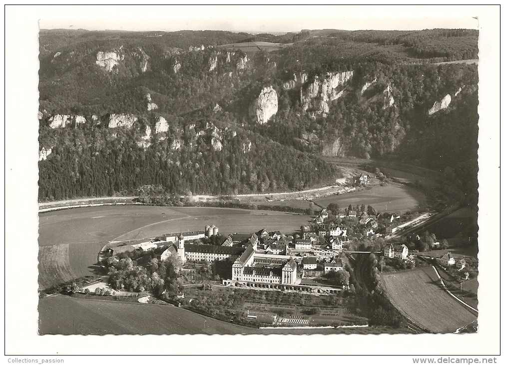 Cp, Allemagne, Erzabtei Beuron, Donautal Mit Burg Wildenstein, Voyagée 1962 - Sigmaringen