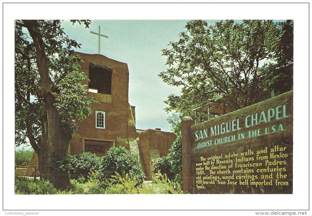 Cp, Etats-Unis, Santa Fe, The San Miguel Mission - Santa Fe