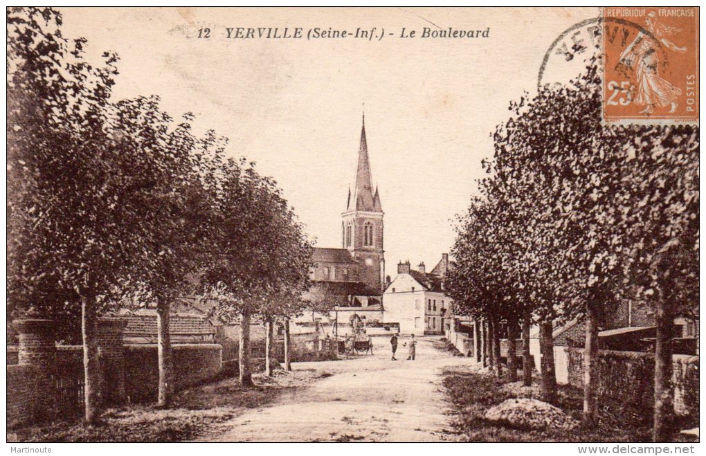 - CPA - 76 - YERVILLE - Le Boulevard - 748 - Yerville