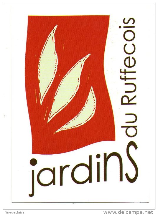 Carte Publicitaire - Jardins Du Ruffecois - Charente - Publicité