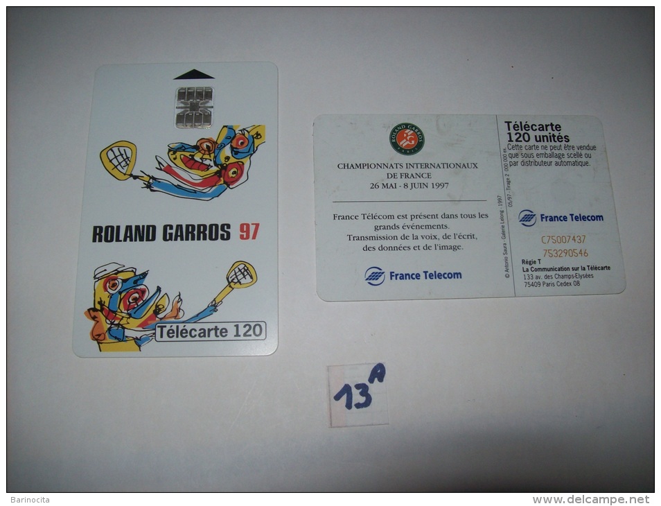 ROLAND GARROS  97 - Telecartes France  120 Unités - Voir Photo (13 A) - Sport