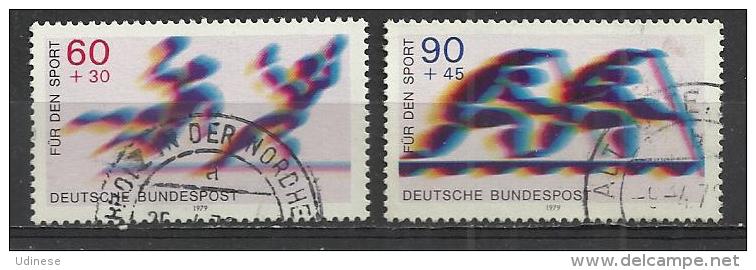 GERMANY 1978 - SPORT - HANDBALL  AND CANOA  - USED OBLITERE GESTEMPELT USADO - Hand-Ball