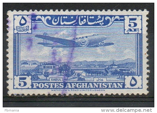 Afghanistan 1957 - Posta Aerea Aereo Sopra Kabul, Airmail Plane Over Kabul - Afghanistan