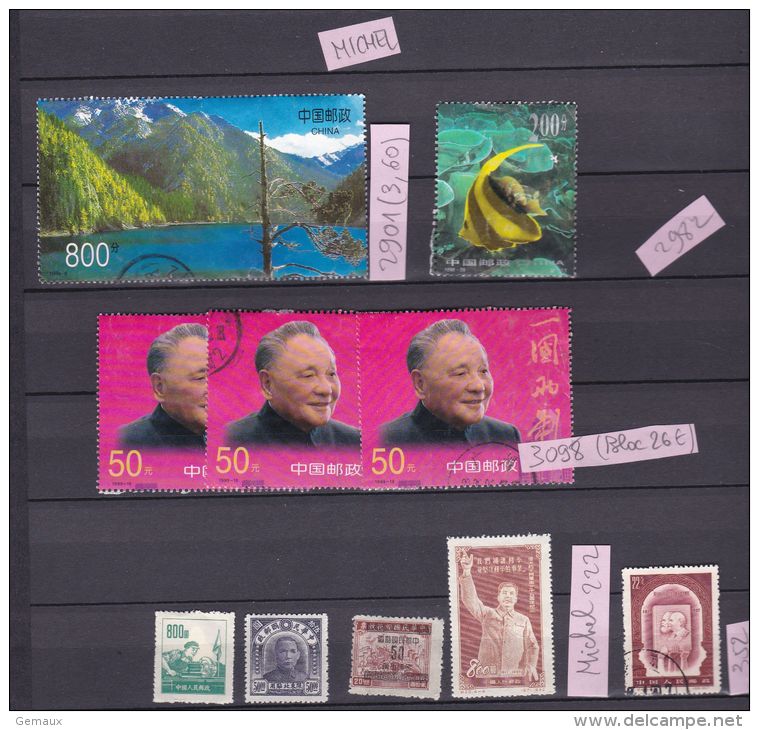 Chine République Populaire Avec Numérotation Michel A VOIR - Used Stamps