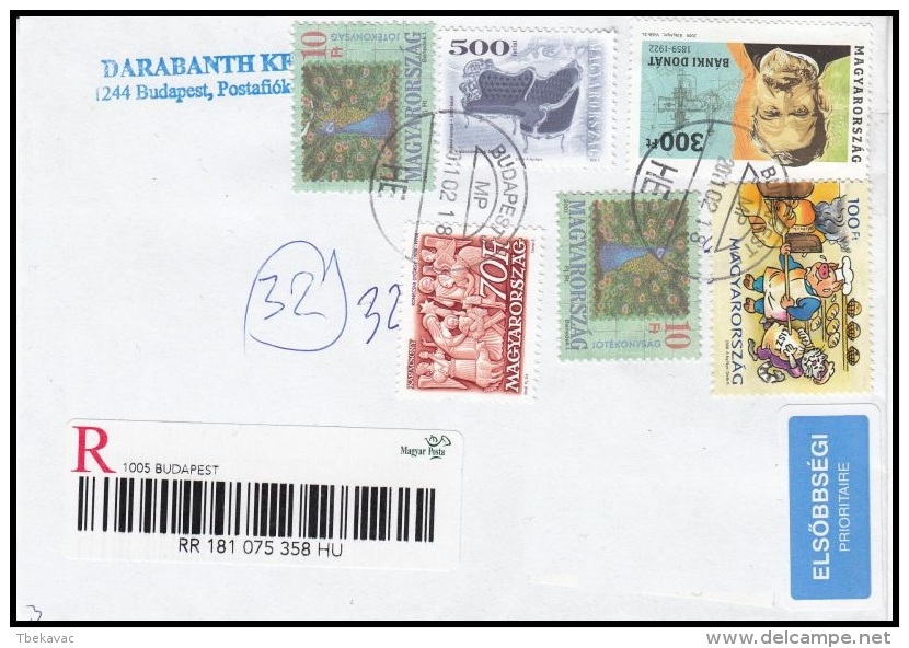 Hungary 2002, Registered Cover W./ Postmark Budapest - Cartas & Documentos