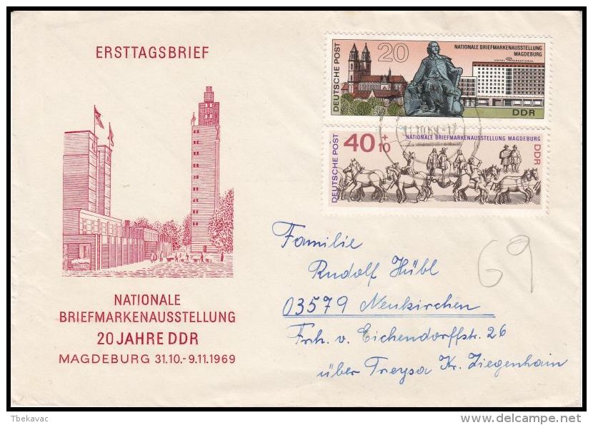 Germany GDR 1969, Cover Lobau To Neukirchen - Briefe U. Dokumente