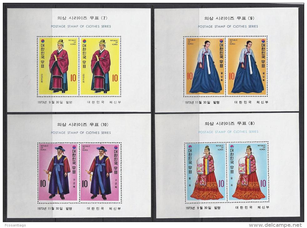 COREA DEL SUR 1973 - Yvert #H244/47 - MNH ** - Corea Del Sur