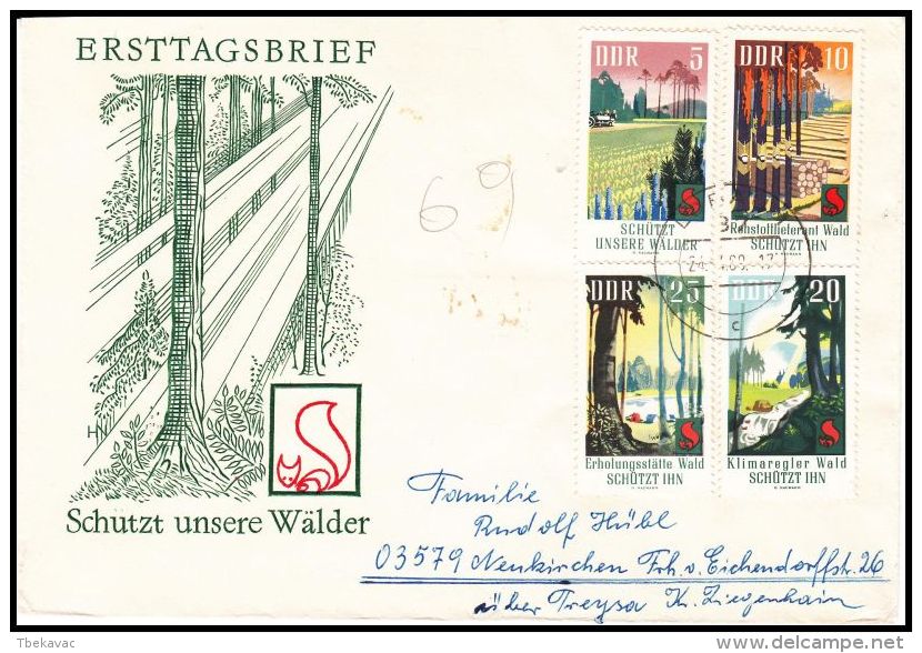 Germany GDR 1969, Cover Lobau To Neukirchen - Covers & Documents