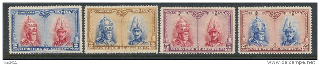 Spain 1928 Pro Catacumbas, Serie Para Toledo . Set Of 4 Values MH (*) - Nuovi