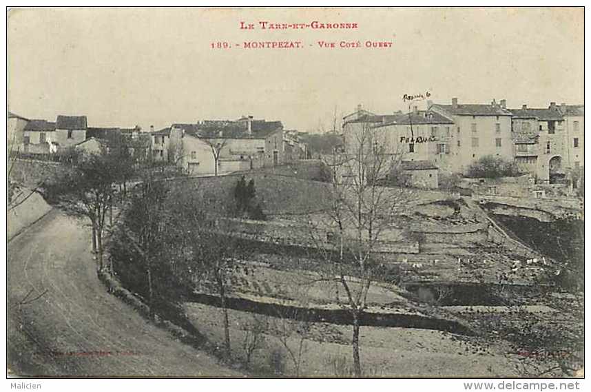 Tarn-et-garonne - Ref A 152 Montpezat- Montpezat-de-querçy - Vue Du Côté Ouest - Carte Bon état - - Montpezat De Quercy