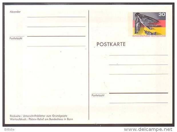 BRD, PSo 4 , *   (2630) - Cartes Postales - Neuves