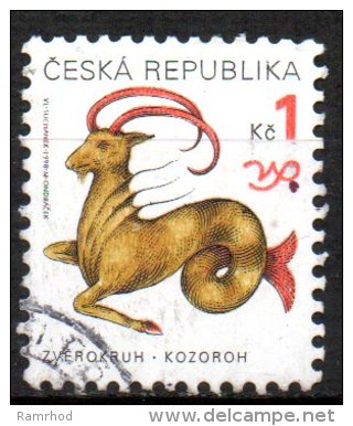 CZECH REPUBLIC 1998 Signs Of The Zodiac - 1k Capricorn FU - Used Stamps