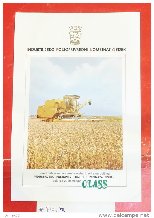CLASS Harsewinkel (Germany) / Agricultural Machinery  - Combine Harvesters, Combiner, Kombinieren (IPK OSIJEK, Croatia) - Traktoren