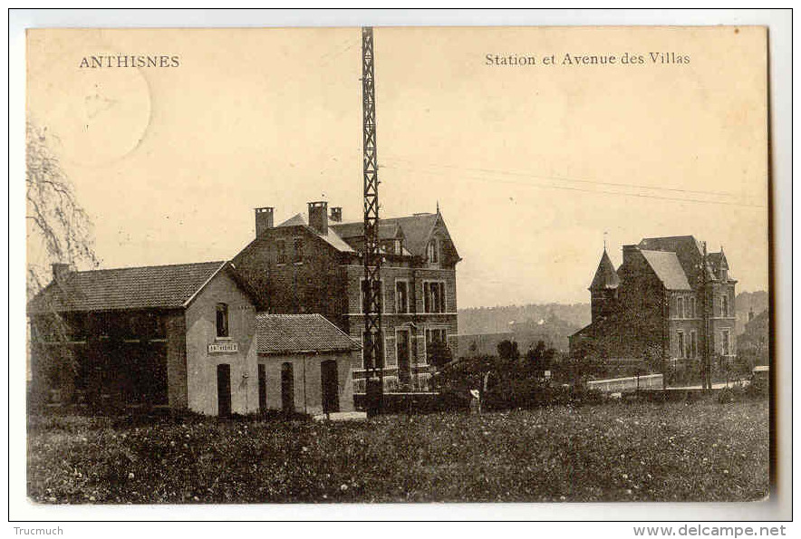 E1089 - ANTHISNES  -  Station Et Avenue Des Villas - Anthisnes